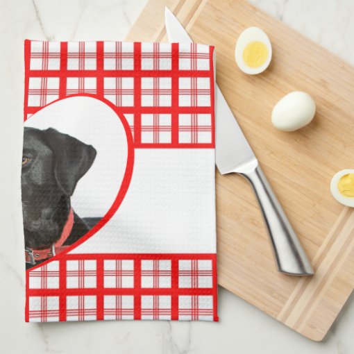 Black Lab Kitchen Towel Zazzle