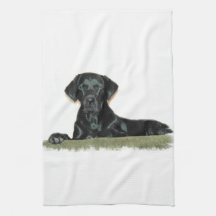 Black Lab Kitchen Towel