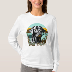 Black Lab Lab Mom Dog Lover T-Shirt