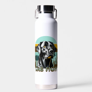 Black Lab Lab Mom Dog Personalized Water Bottle