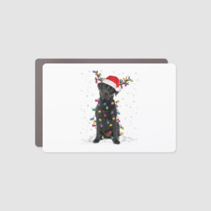 Black Lab Labrador Christmas Tree Light Pajama Dog Car Magnet