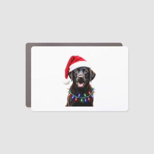 Black Lab Labrador Christmas Tree Light Pajama Dog Car Magnet