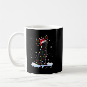 Black Lab Labrador Christmas Tree Light Pajama Dog Coffee Mug