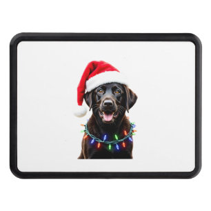 Black Lab Labrador Christmas Tree Light Pajama Dog Hitch Cover