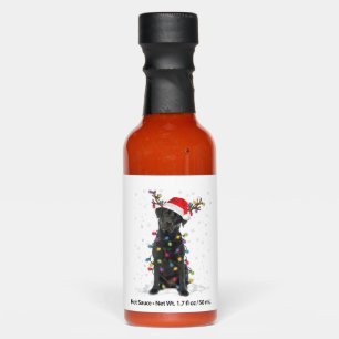 Black Lab Labrador Christmas Tree Light Pajama Dog Hot Sauces