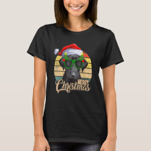 Black Lab Labrador Christmas Tree Light Pajama Dog T-Shirt