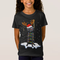 Black Lab Labrador Christmas Tree Light Pajama Dog
