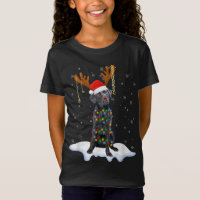 Black Lab Labrador Christmas Tree Light Pajama Dog