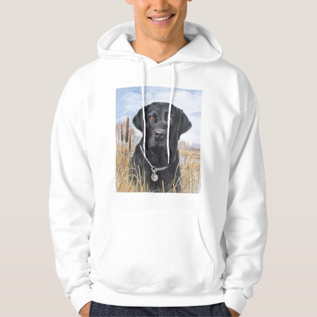 BLACK LAB LABRADOR HOODIE (Front)