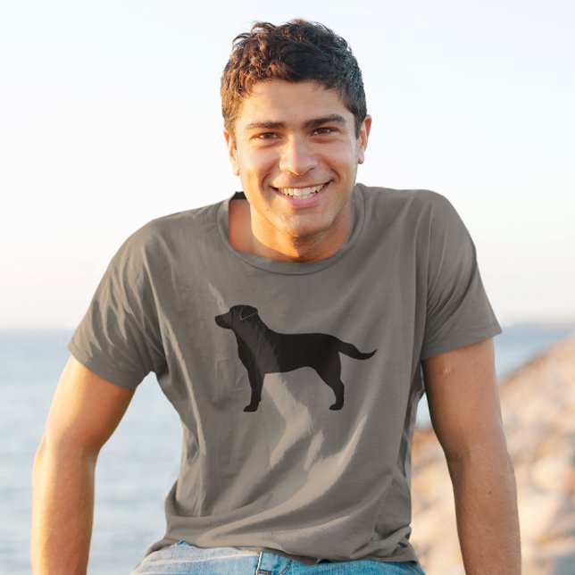 Black Lab Labrador Retriever Dog Breed Silhouette T-Shirt (Creator Uploaded)