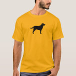 Black Lab Labrador Retriever Dog Breed Silhouette T-Shirt<br><div class="desc">This Black Labrador Retriever silhouette tee is available in a variety of t-shirt styles for men,  women,  kids and babies. A cool gift for Black Lab lovers for any occasion. Check out Jenn’s Doodle World for more dog breed tees including chocolate and yellow Labrador Retrievers.</div>
