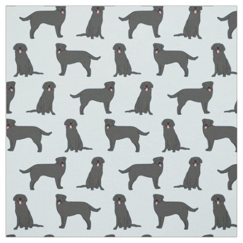 Black Lab Labrador Retriever Fabric