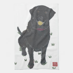 Black Lab, Labrador Retriever Kitchen Towel