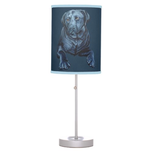 Black Lab Lamp Blue Dog Art Lamps