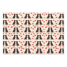 Black Lab Love - Valentine's Dog Wrapping Paper