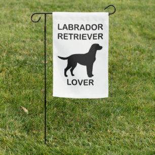 black lab lover garden flag