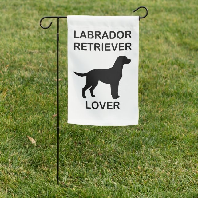 black lab lover garden flag (In SItu)