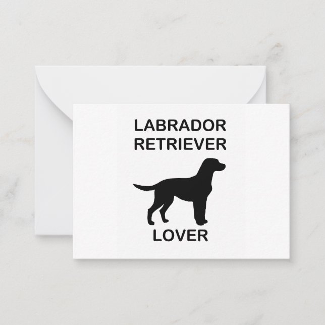 black lab lover note card (Front)