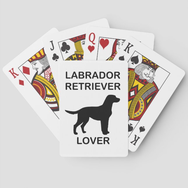 black lab lover poker cards (Back)