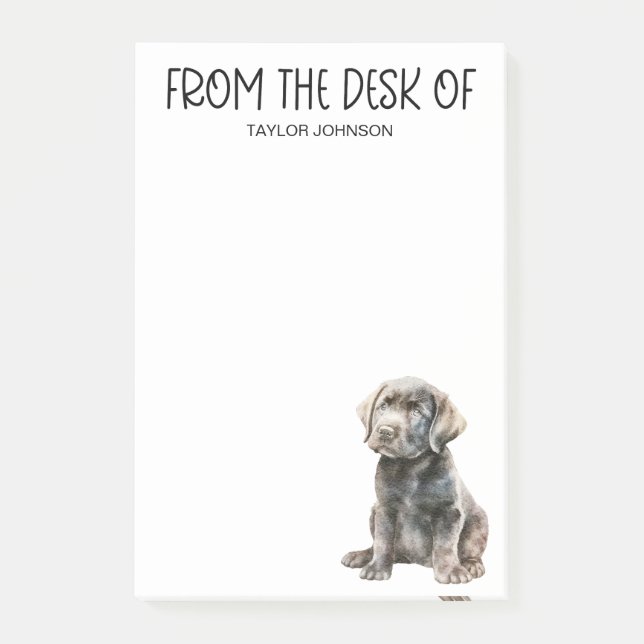 Black Lab Lover Post-it Notes (Front)