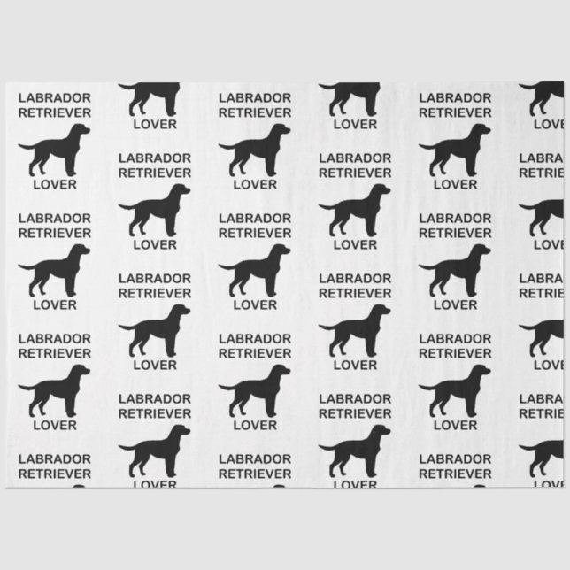 black lab lover tissue paper (Front)