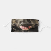 Black Lab Lovers Adult Cloth Face Mask (Front, Folded)