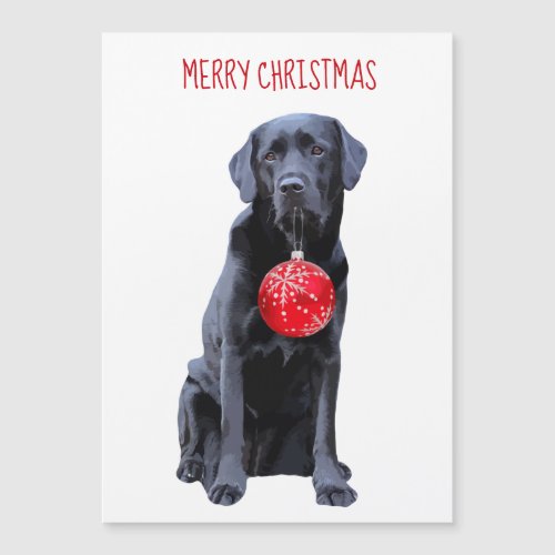 Black Lab Merry Christmas _ Cute Labrador Dog
