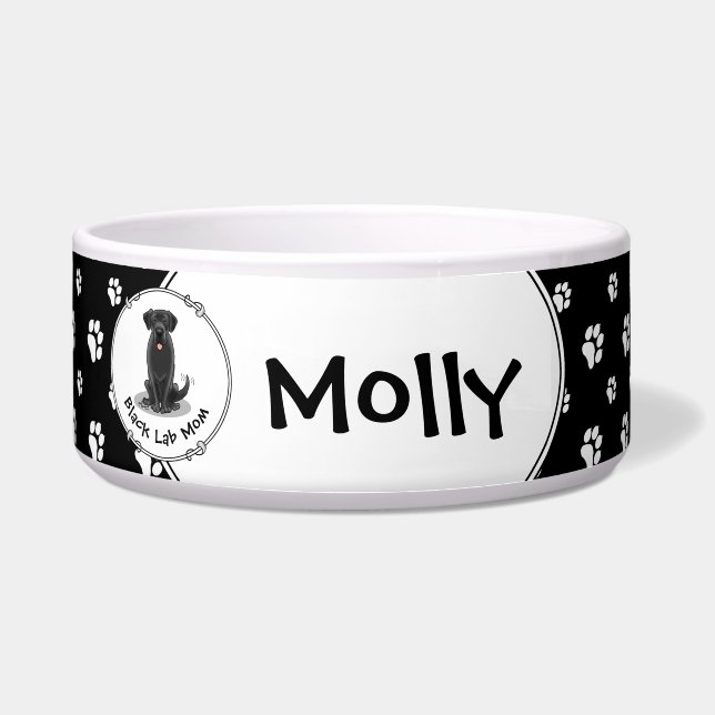 Black Lab Mom Bowl (Front)