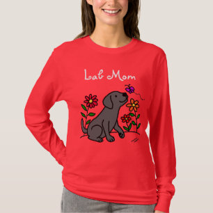 Black Lab Mom & Green T-Shirt