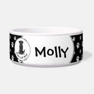 Black Lab Mom (Labrador Retriever Mom) Dog Mom Bowl
