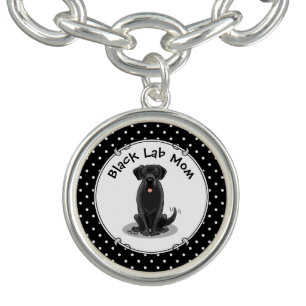 Black Lab Mom (Labrador Retriever Mom) Dog Mom Bracelet