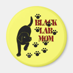 Black Lab Mom Magnet