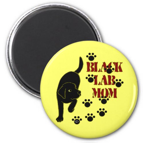 Black Lab Mom Magnet