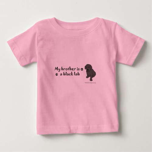 black lab_more breeds baby T_Shirt