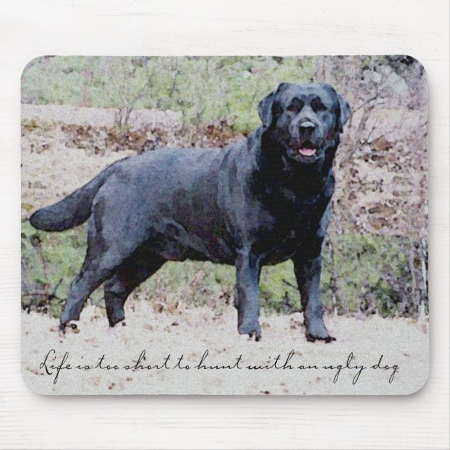 Black Lab Mousepad (Front)