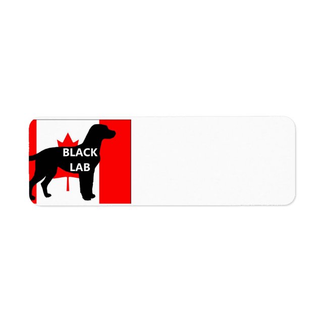black lab name silo American-Flag Label (Front)
