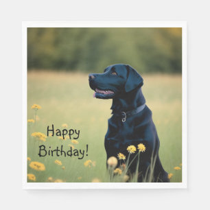 Black Lab Napkins