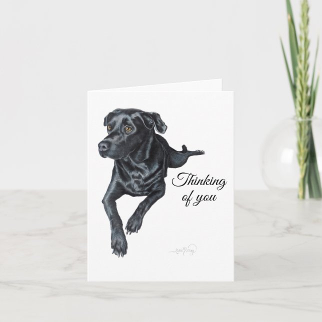 Black Lab - Notecard (Front)