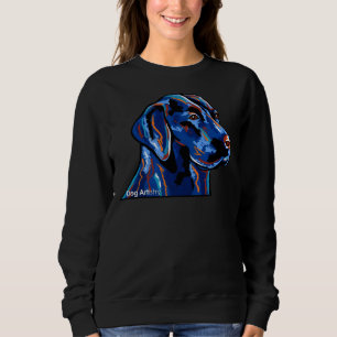 Black Lab Painting Sweatshirt