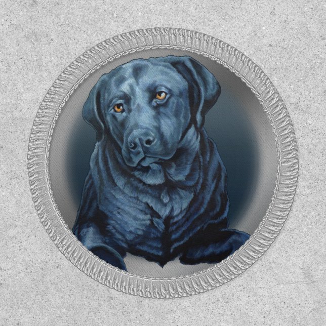 Black Lab Patch Labrador Retriever Patches (Front)