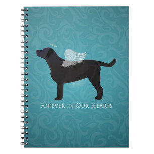 Black Lab Pet Memorial Sympathy Pet Loss Design Notebook