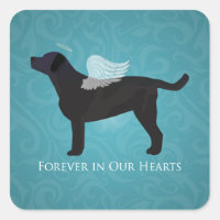 Black Lab Pet Memorial Sympathy Pet Loss Design