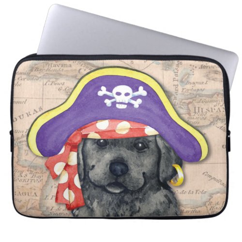 Black Lab Pirate Decal For 15 Laptop Laptop Sleeve