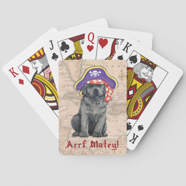 Black Lab Pirate Poker Cards (Back)