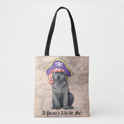 Black Lab Pirate Tote Bag