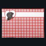 Black Lab Placemat<br><div class="desc">This Black Labrador Retriever "American MoJo" product is produced by sustainably employed single moms in the USA and contributes to breaking the cycle of poverty for single moms and their children. A portion of proceeds from your purchase provide better than minimum wage salaries, a chance at a new career path,...</div>