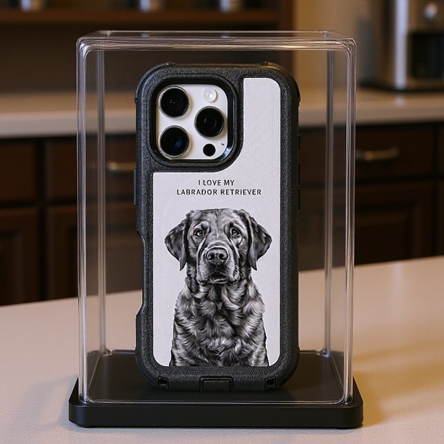 Black Lab Portrait Otterbox iPhone Case (Creator Uploaded)