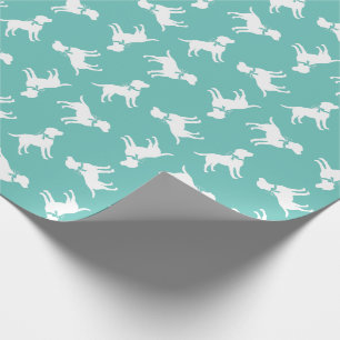 Black Lab Puppy Labrador Dog Wrapping Paper