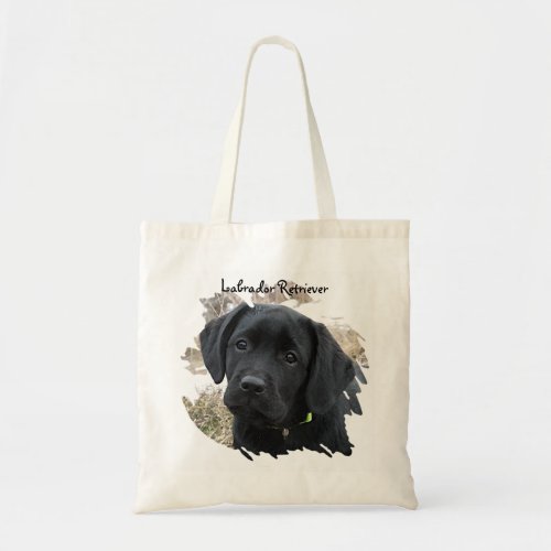 Black Lab Puppy _ Labrador Retriever _ Black Lab Tote Bag