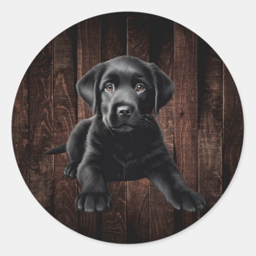  Black Lab Puppy Stickers